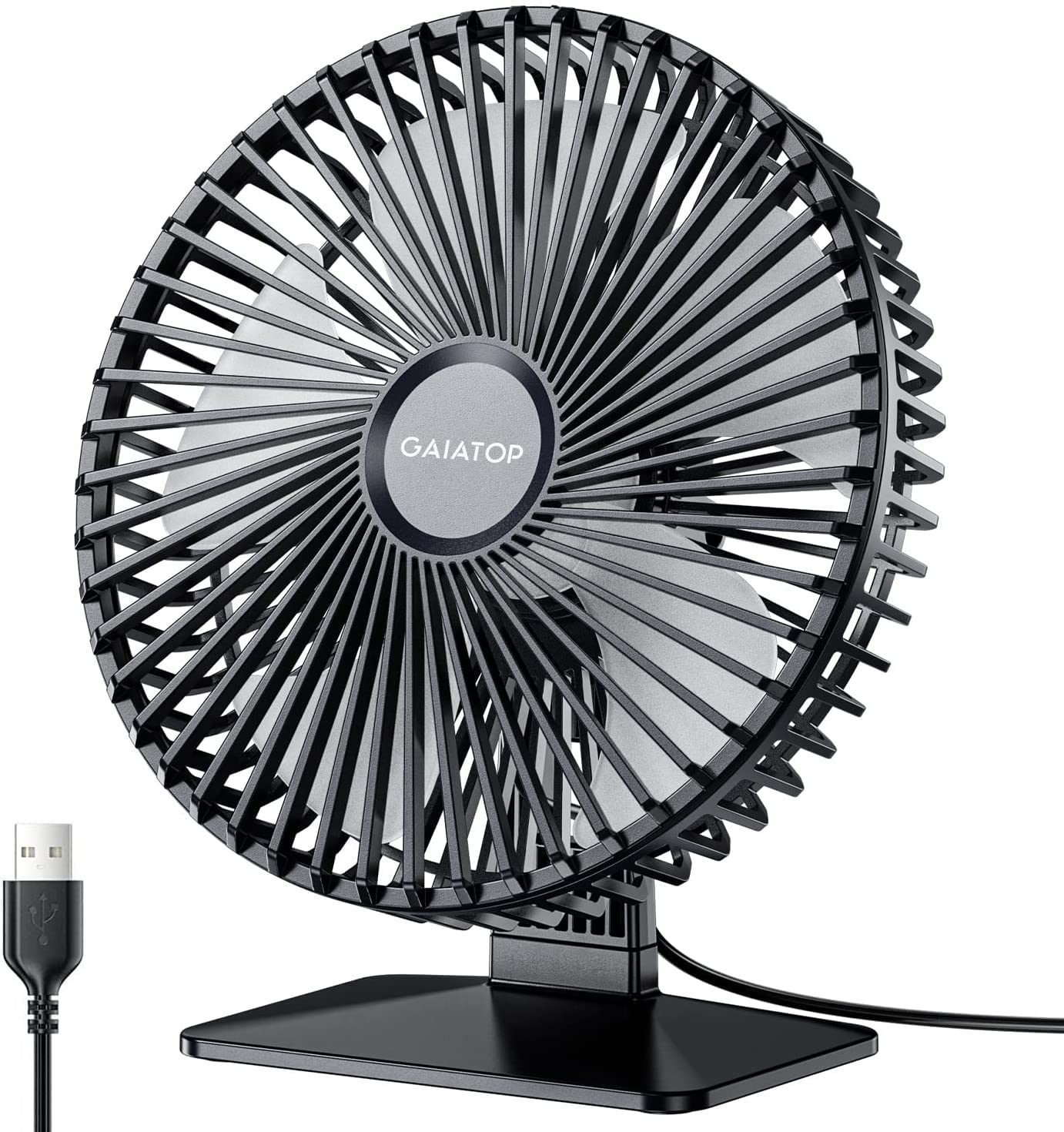 Gaiatop Small Table Fan, 6.5 Inch Portable Mini Powerful Desktop Table Fan -offers & Discounts- 